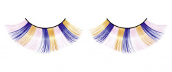 Голубо-розово-желтые пушистые ресницы Голубо-розово-желтые пушистые ресницы
