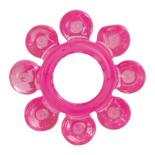 Розовое эрекционное кольцо COCK RING REAL KICK Розовое эрекционное кольцо COCK RING REAL KICK