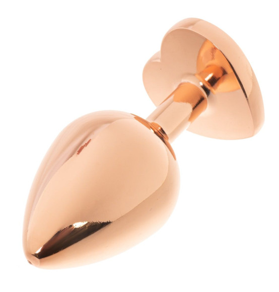 Золотистая анальная пробка OYO с зеленым кристаллом-сердцем - 7,3 см. Золотистая анальная пробка OYO с зеленым кристаллом-сердцем - 7,3 см.