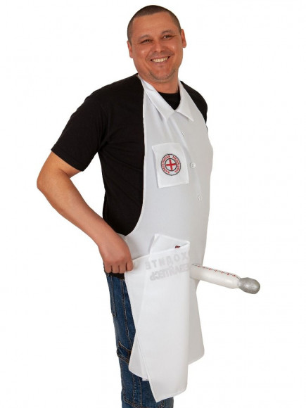 Фартук Карательная медицина с градусником-фаллосом Фартук Карательная медицина с градусником-фаллосом