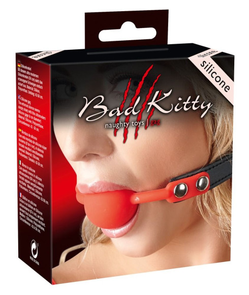 Силиконовый кляп-шар на чёрных ремешках Red Gag silicone Силиконовый кляп-шар на чёрных ремешках Red Gag silicone