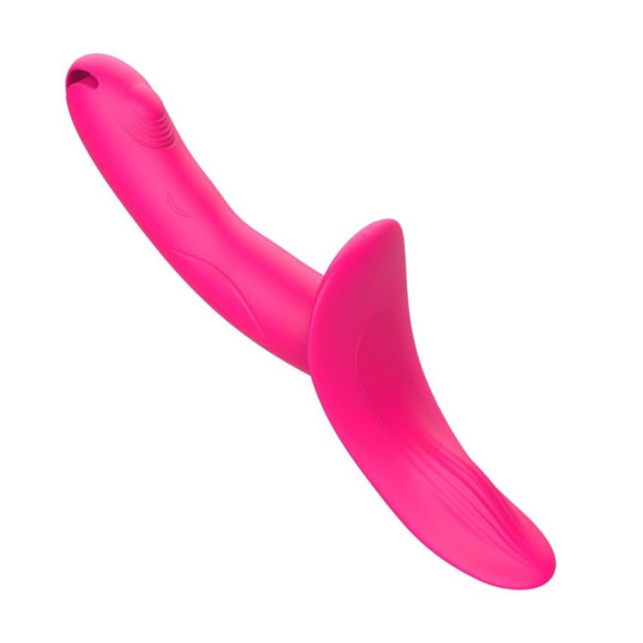 Розовый поясной вибратор с пультом ДУ Розовый поясной вибратор с пультом ДУ