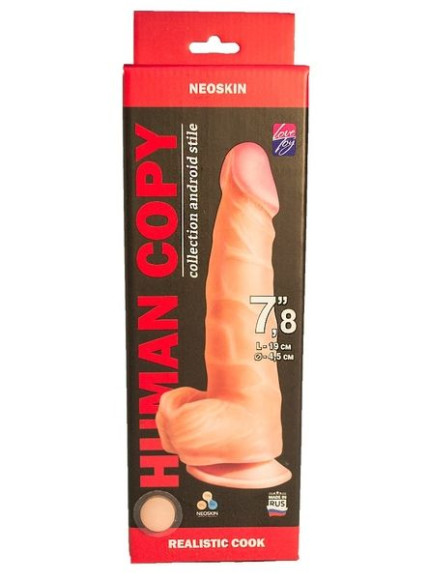 Телесный фаллоимитатор HUMAN COPY 7,8 - 19 см. Телесный фаллоимитатор HUMAN COPY 7,8 - 19 см.