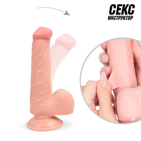Телесный фаллоимитатор на подошве-присоске - 17,5 см. Телесный фаллоимитатор на подошве-присоске - 17,5 см.