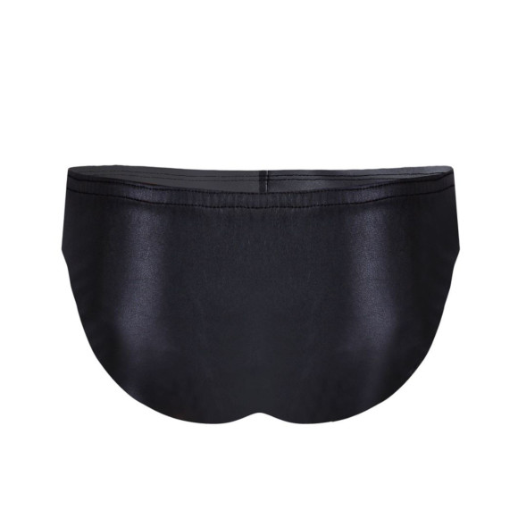 Черные эффектные мужские трусы-слипы Черные эффектные мужские трусы-слипы