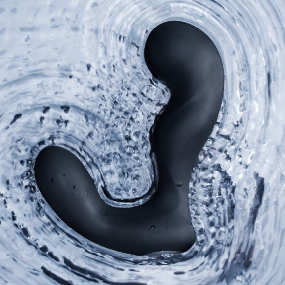 Черный вибромассажер простаты с пульсацией Iker - 13,4 см Черный вибромассажер простаты с пульсацией Iker - 13,4 см