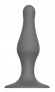 Серый удлиненный анальный стимулятор PLUG WITH SUCTION CUP - 10,3 см. Серый удлиненный анальный стимулятор PLUG WITH SUCTION CUP - 10,3 см.