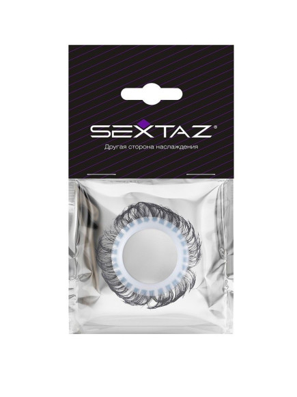 Эластичное эрекционное колечко с черными «ресничками» Эластичное эрекционное колечко с черными «ресничками»
