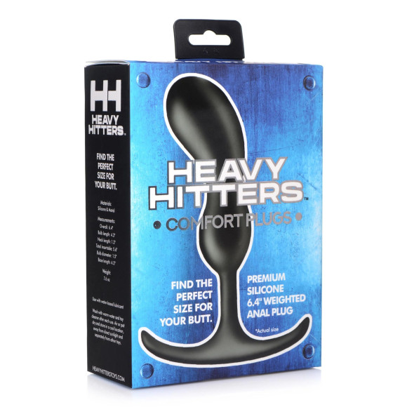 Черный массажер простаты с утяжелителями Premium Silicone Weighted Prostate Plug Medium - 16,3 см. Черный массажер простаты с утяжелителями Premium Silicone Weighted Prostate Plug Medium - 16,3 см.