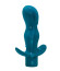 Бирюзовая анальная пробка с вибрацией Satisfaction - 11,5 см. Бирюзовая анальная пробка с вибрацией Satisfaction - 11,5 см.