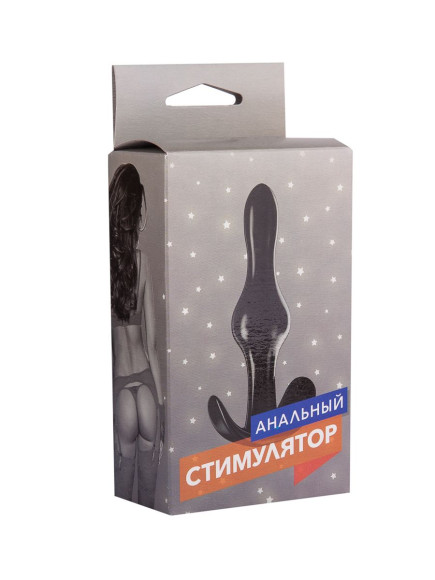 Черная анальная пробка с зауженным кончиком - 9 см. Черная анальная пробка с зауженным кончиком - 9 см.