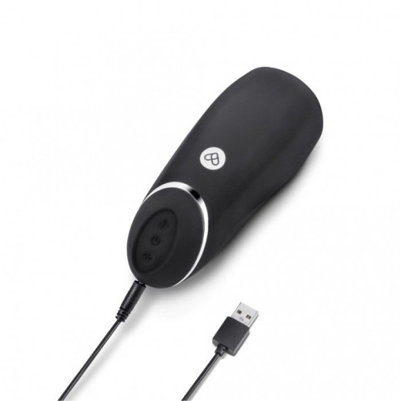 Черный перезаряжаемый мастурбатор для мужчин Pink Vibe Черный перезаряжаемый мастурбатор для мужчин Pink Vibe