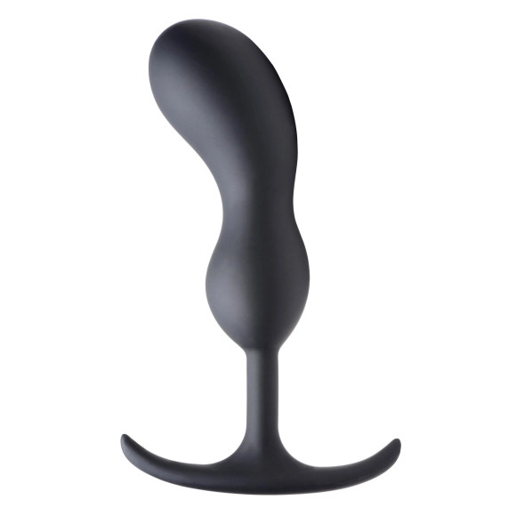 Черный массажер простаты с утяжелителями Premium Silicone Weighted Prostate Plug Large - 18,8 см. Черный массажер простаты с утяжелителями Premium Silicone Weighted Prostate Plug Large - 18,8 см.