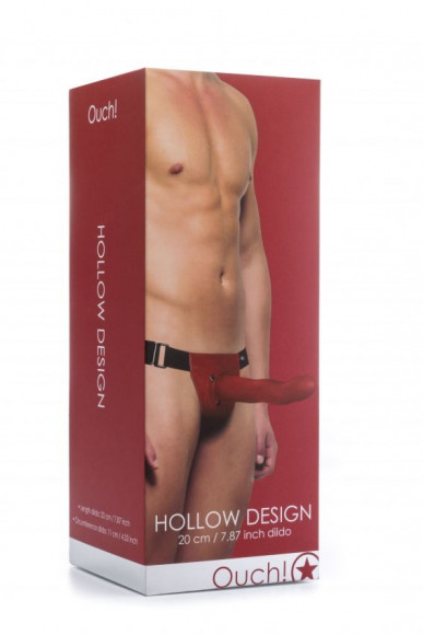 Красный полый страпон Hollow Design Strap On - 20 см. Красный полый страпон Hollow Design Strap On - 20 см.