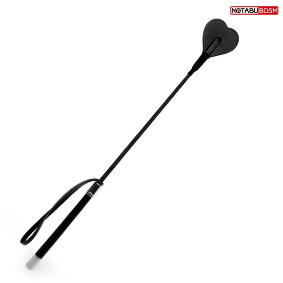 Черный стек с наконечником-сердечком - 54 см. Черный стек с наконечником-сердечком - 54 см.