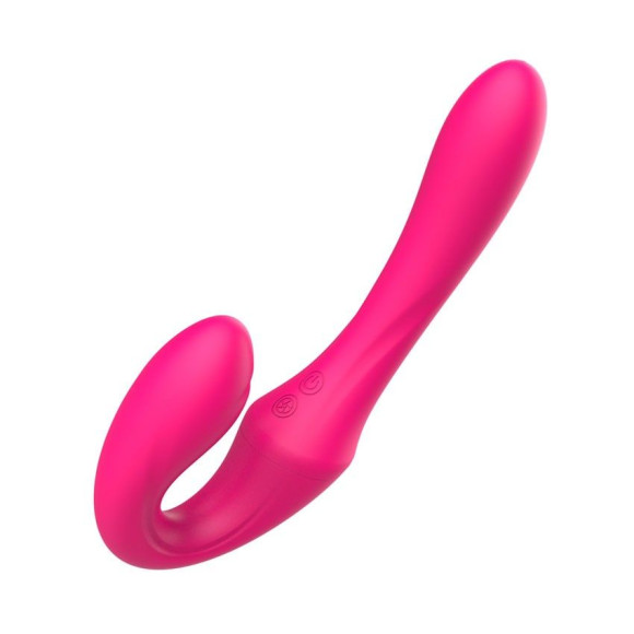 Розовый вибратор с клиторальным отростком и пультом ДУ- 19,6 см. Розовый вибратор с клиторальным отростком и пультом ДУ- 19,6 см.