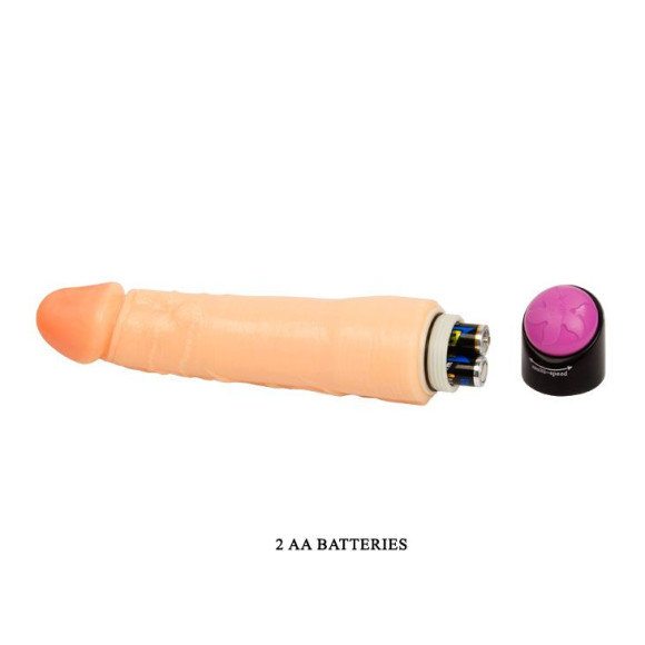 Вибромассажер-реалистик с гибким хребтом - 20 см. Вибромассажер-реалистик с гибким хребтом - 20 см.