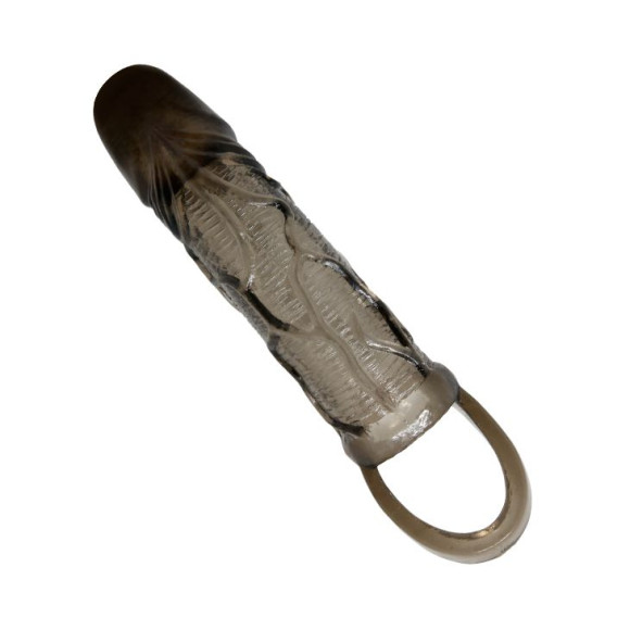 Дымчатая насадка на пенис с подхватом Brayden - 17 см. Дымчатая насадка на пенис с подхватом Brayden - 17 см.