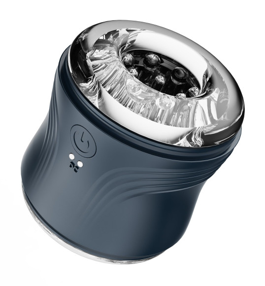 Сквозной мастурбатор в колбе с вибрацией Сквозной мастурбатор в колбе с вибрацией