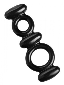 Двойное эрекционное кольцо Dual Stretch To Fit Cock and Ball Ring Двойное эрекционное кольцо Dual Stretch To Fit Cock and Ball Ring