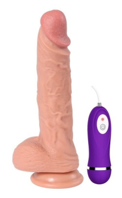 Телесный реалистичный вибратор REAL Dual Layer - 23 см. Телесный реалистичный вибратор REAL Dual Layer - 23 см.