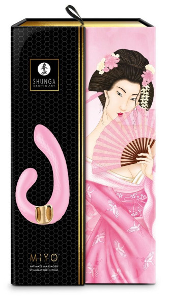 Розовый гибкий вибростимулятор MIYO с двумя моторами - 18,5 см. Розовый гибкий вибростимулятор MIYO с двумя моторами - 18,5 см.
