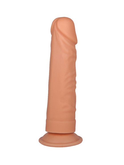 Фаллоимитатор на присоске из нежного геля - 20 см. Фаллоимитатор на присоске из нежного геля - 20 см.