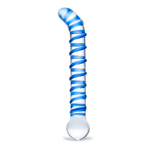 Изогнутый стеклянный фаллос G-Spot Glass Dildo - 17 см. Изогнутый стеклянный фаллос G-Spot Glass Dildo - 17 см.