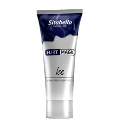 Силиконовая гель-смазка FLIRT MAGIC Ice с лёгким пролонгирующим эффектом - 75 мл.