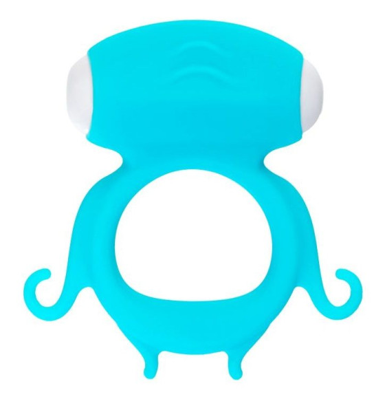 Голубое виброкольцо на пенис Sair Голубое виброкольцо на пенис Sair