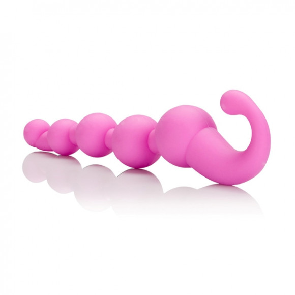 Упругая розовая цепочка L Amour Premium Silicone Beaded Probes - 17 см. Упругая розовая цепочка L Amour Premium Silicone Beaded Probes - 17 см.