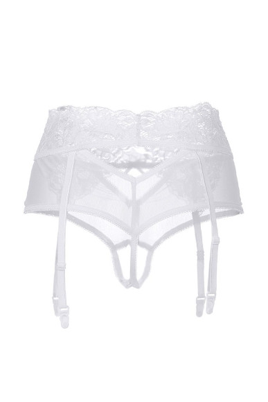 Эротические кружевные трусики-пояс c высокой посадкой Iveta Эротические кружевные трусики-пояс c высокой посадкой Iveta