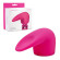 Розовая насадка на wand-вибратор для имитации орального секса Flick