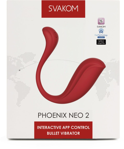Красный вибромассажер для точки G Phoenix Neo 2 Красный вибромассажер для точки G Phoenix Neo 2