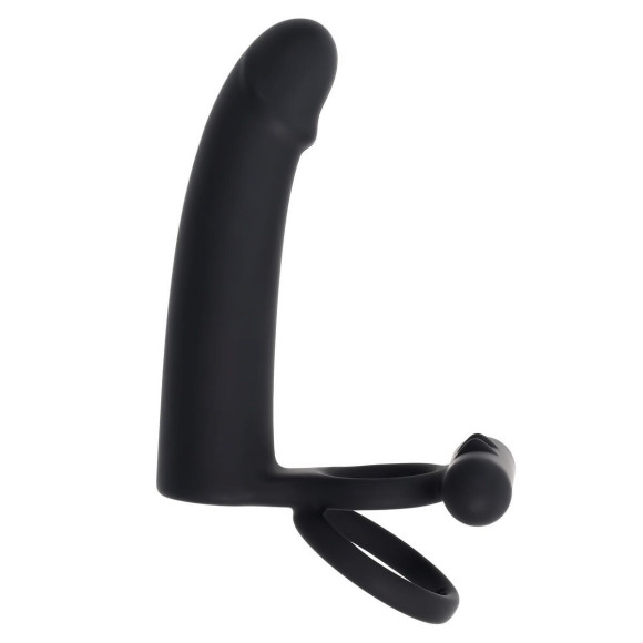 Черная вибронасадка для двойного проникновения Full Swing Черная вибронасадка для двойного проникновения Full Swing