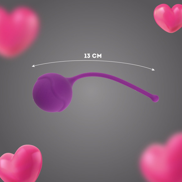 Фиолетовый силиконовый вагинальный шарик Фиолетовый силиконовый вагинальный шарик