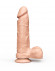 Реалистичный гелевый дилдо с мошонкой и присоской - 21 см. Реалистичный гелевый дилдо с мошонкой и присоской - 21 см.